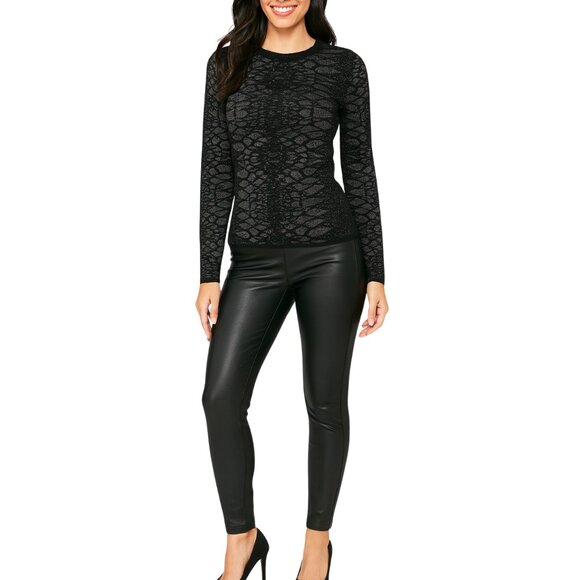 NWT Zara Knit Black Metallic Sweater size S - Picture 2 of 8